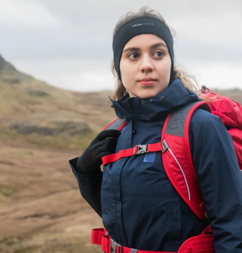 Trekmates Unisex Kurber Headband in Black-3